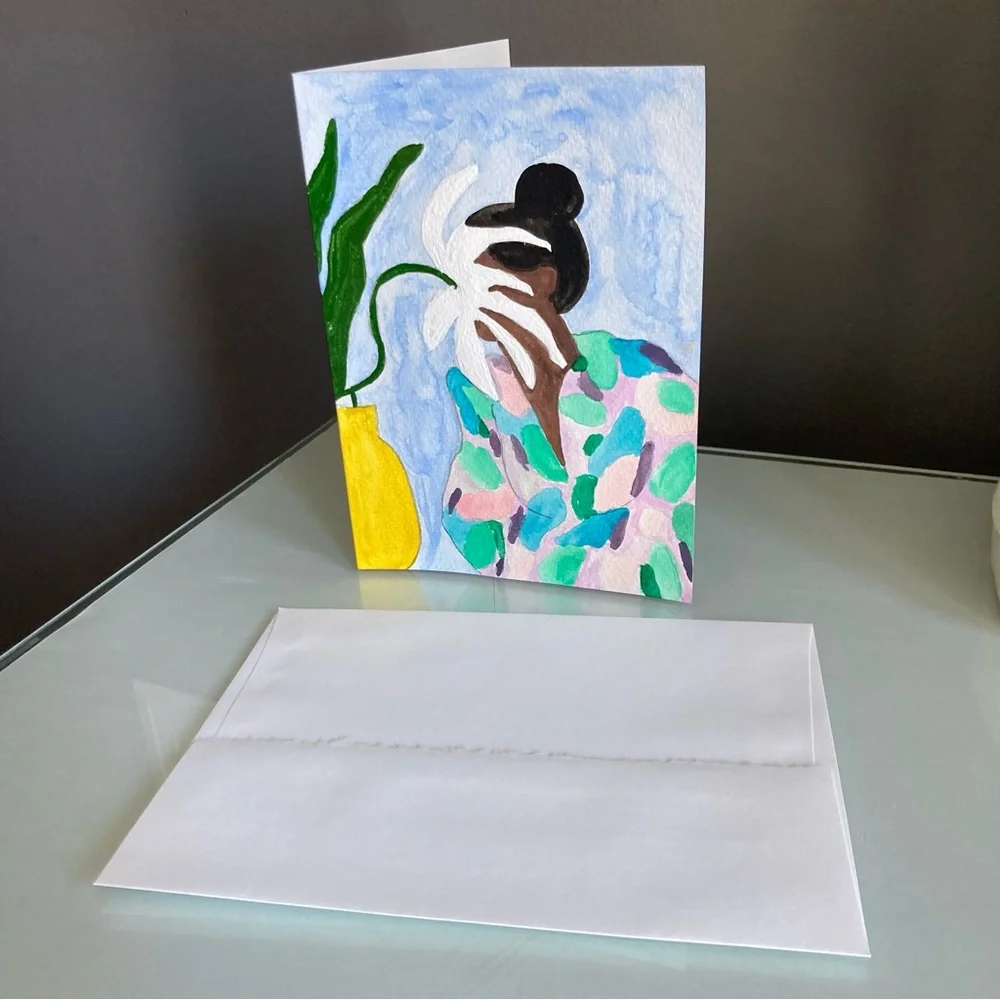 Watercolor Frame-able Greeting Card